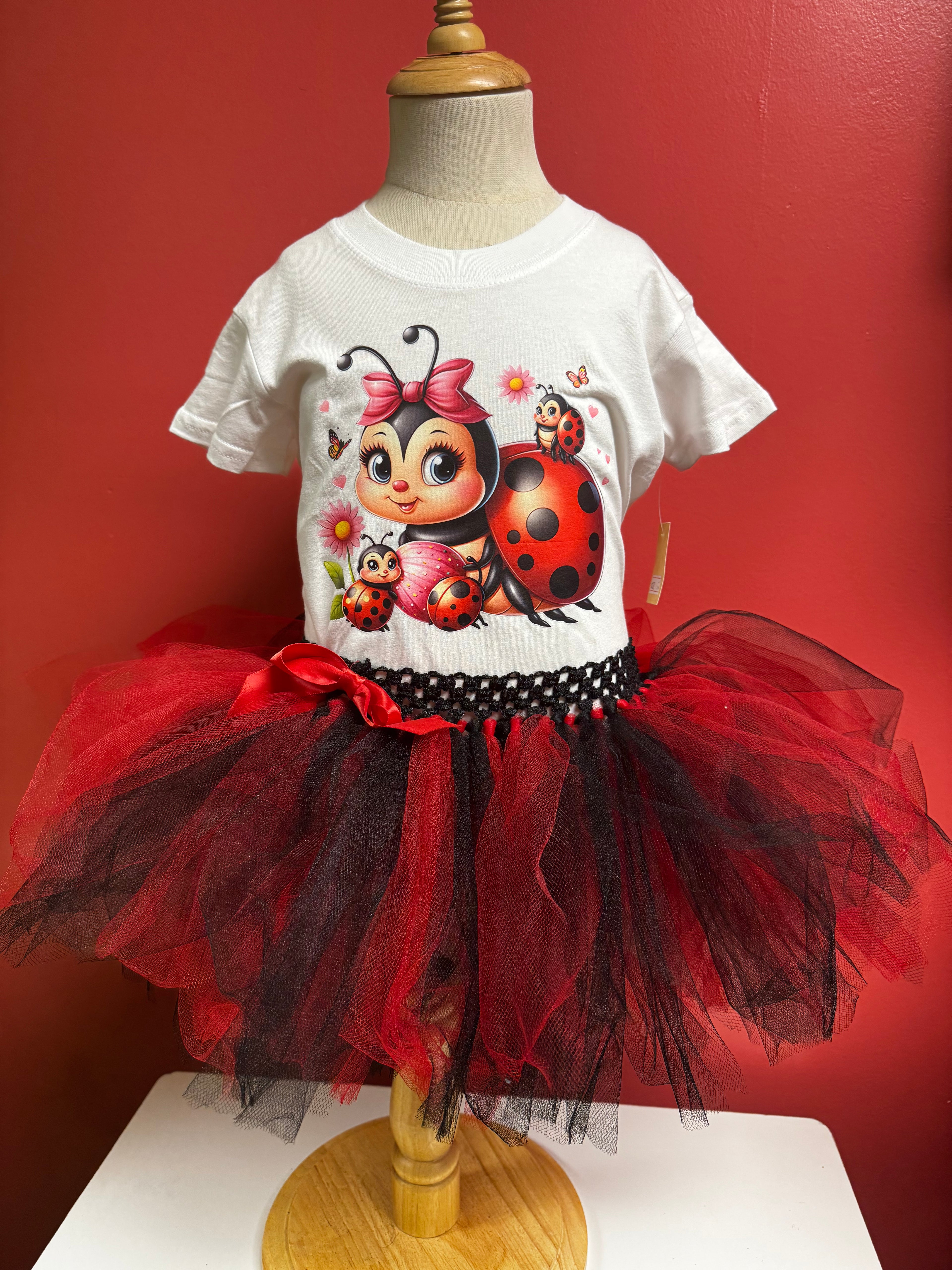 Ladybug  Tutu Set Size 3-4