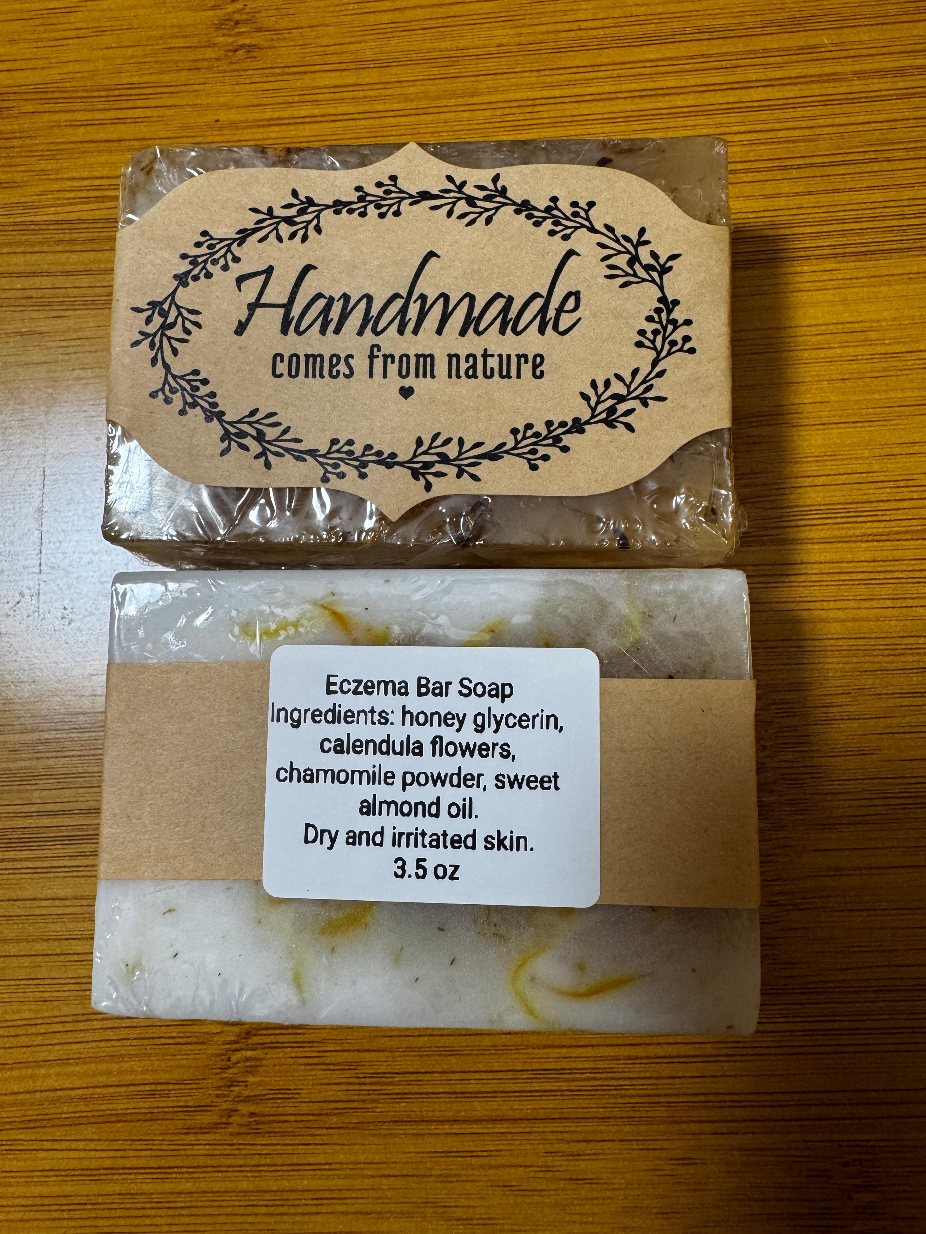 Eczema Relief Bar Soap — Natural Handcrafted 2-Pack for Sensitive Skin