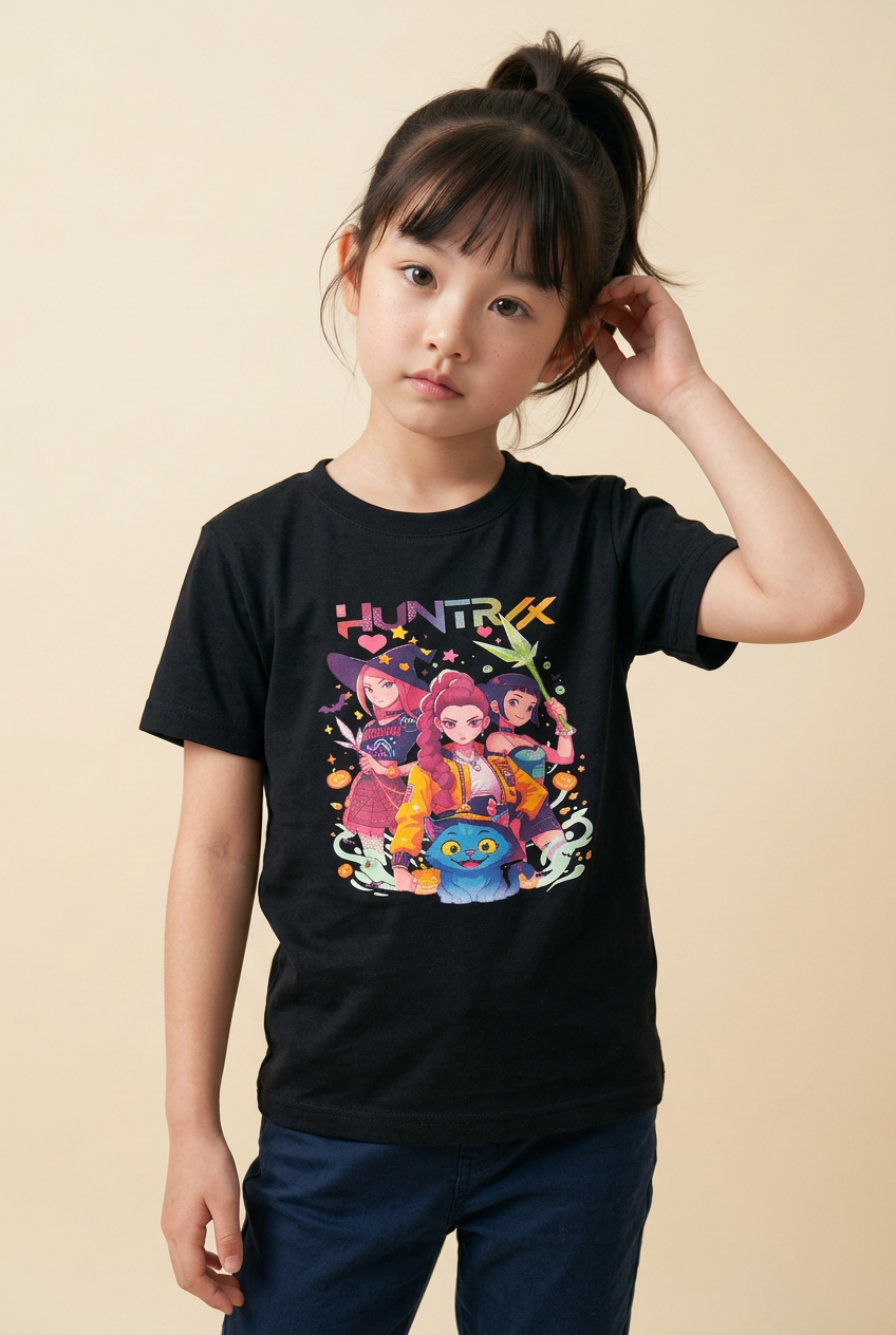 Huntrix Black Sleeves T-Shirt